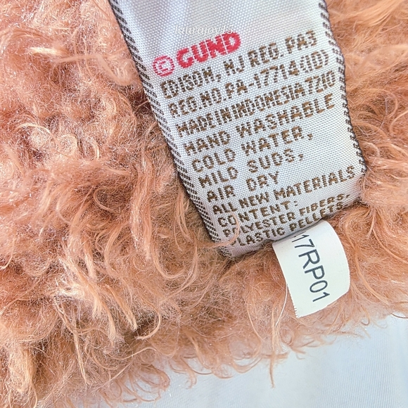 Gund Labradoodle Dog Plush Stuffed Toy Poppy Curly Floppy 12 Inch - Picture 10 of 11